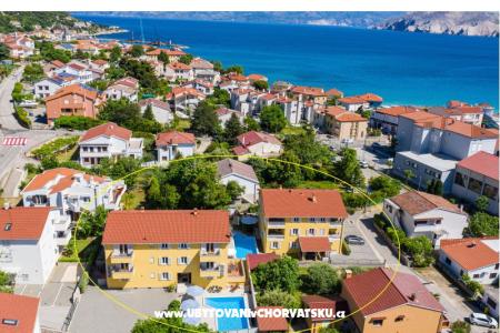 Apartmanok Gorica 1- with Pool, 200 Krk sziget Horvátország
